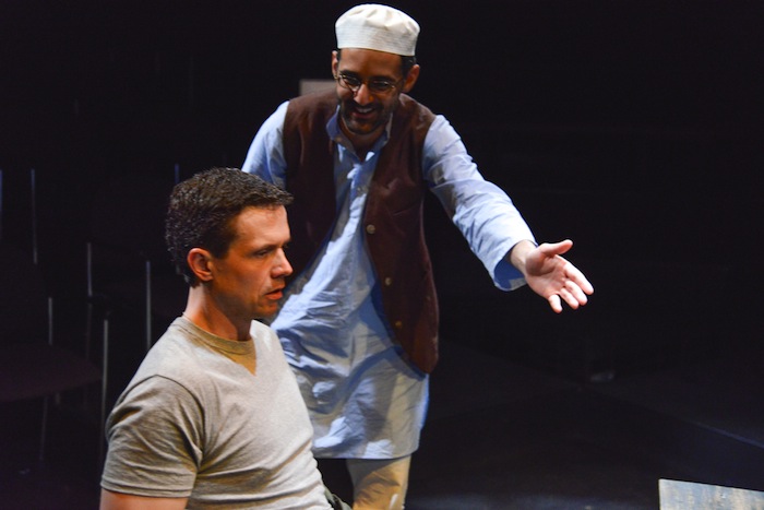 Lewis Wheeler (left) and Nael Nacer in "Pattern of Life" by Walt McGough. The New Repertory Theatre is producing it at Studio 210. (Andrew Brilliant/Brilliant Pictures)