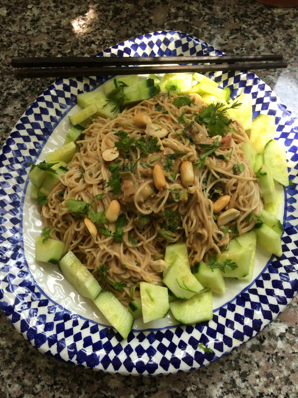 "Cold Sesame Noodles" are a perfect summer dish. (Kathy Gunst)