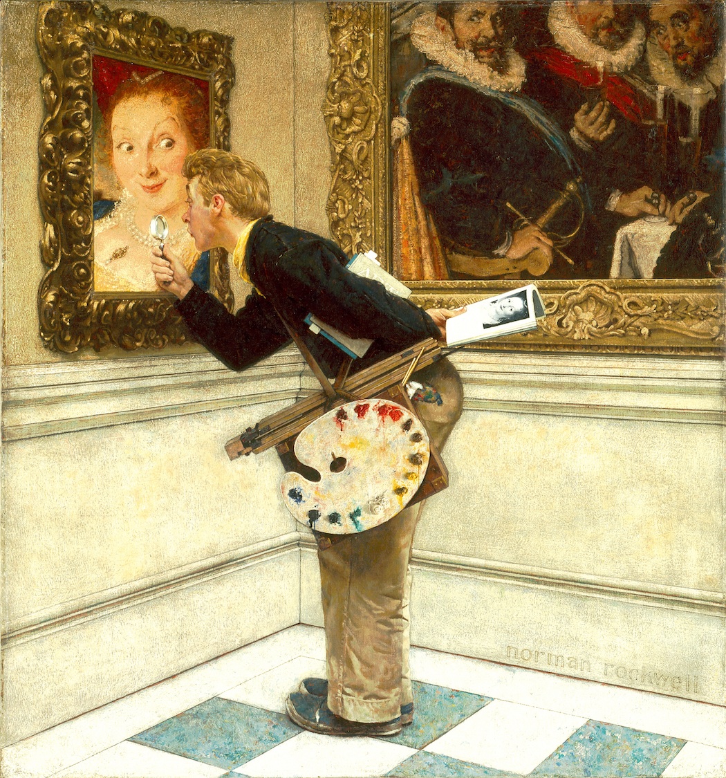 Art Critic, Norman Rockwell, 1955 Oil on canvas, 39 ½