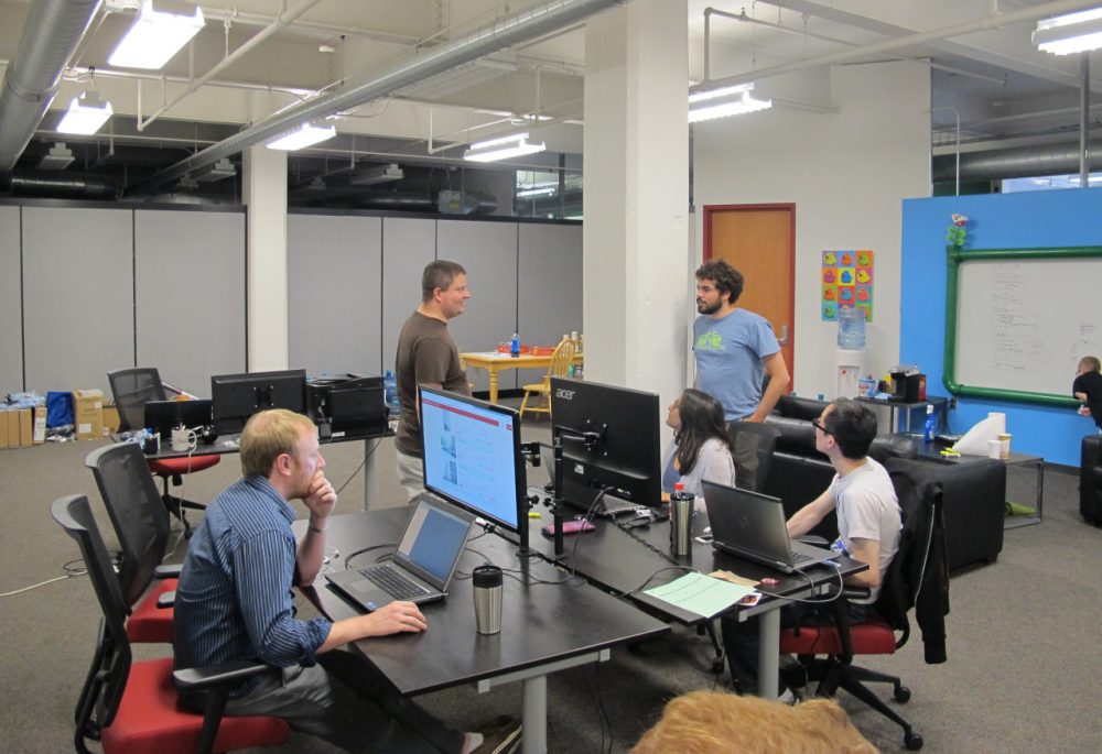 Coding boot camps try to fill tech worker gap here now