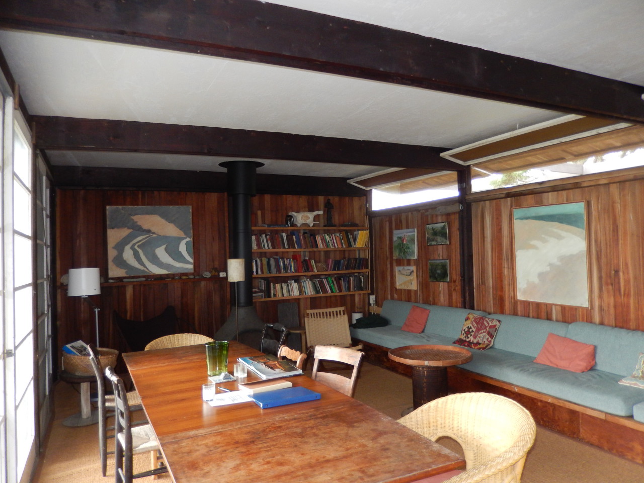 The living room of the Hatch house in Wellfleet, Mass. (Anthony Brooks/WBUR)