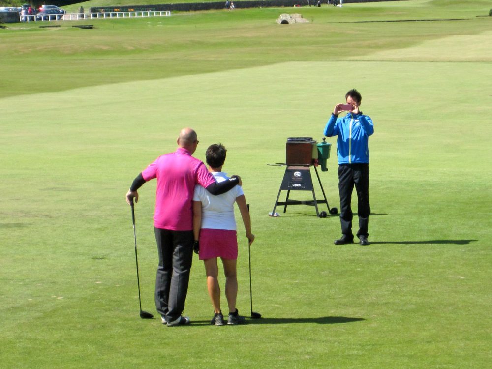 Male and female golfers have long played together on the Old Course in St. Andrews, but the prestigious Royal and Ancient Golf Club is off limits to women. (Doug Tribou/Only A Game)