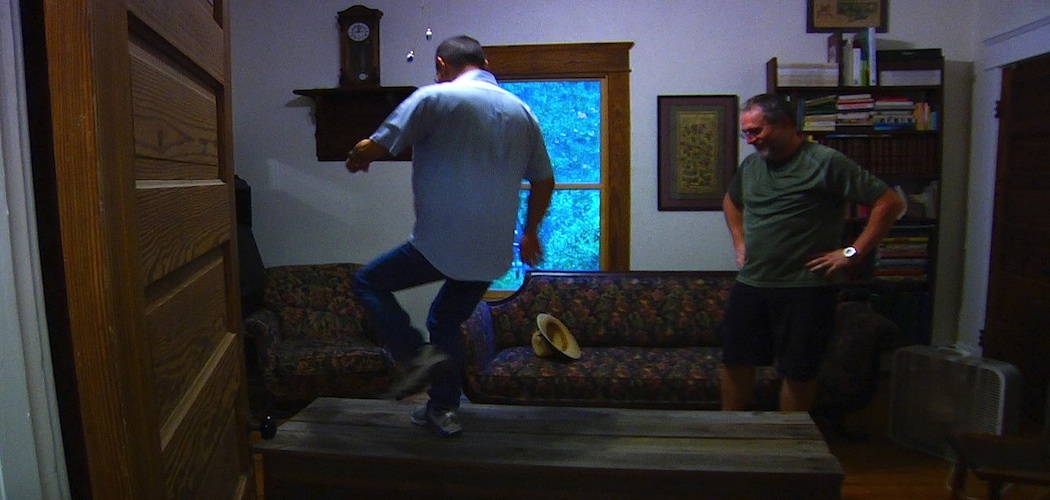 Clark Wang dances on his environmentally-friendly coffin in "A Will for the Woods."