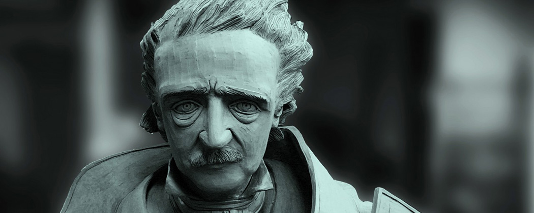A sculpture of Edgar Allan Poe (Courtesy Stefanie Rocknak)