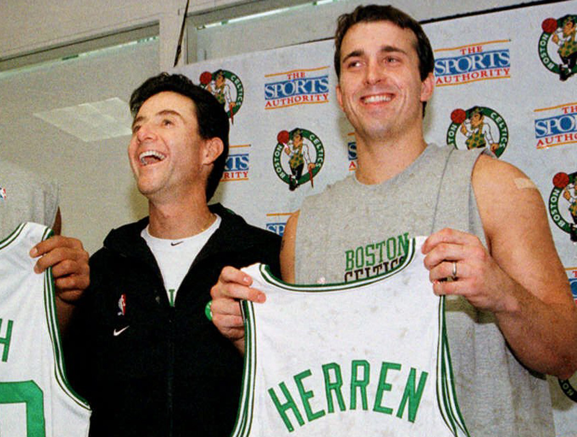 When Boston Celtics executive and coach Rick Pitino (left) acquired Herren from Denver in 2000, it seemed like a local-hero-comes-home story, but Herren knew his drug problems were catching up to him. (Angela Rowlings/AP)