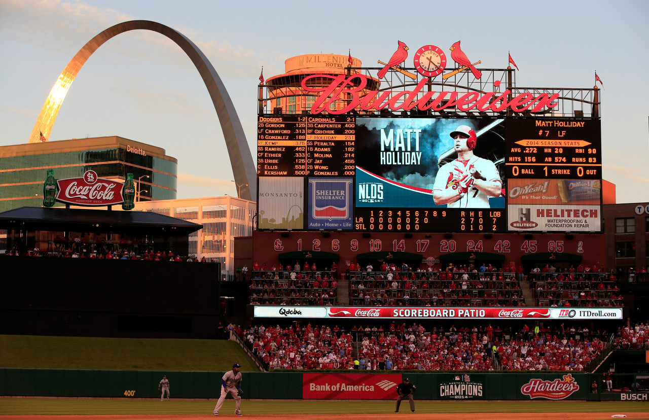 Busch Stadium in St. Louis is no stranger to postseason baseball -- the Cardinals have been in the playoffs 11 times since 2000. (Jamie Squire / Getty Images)