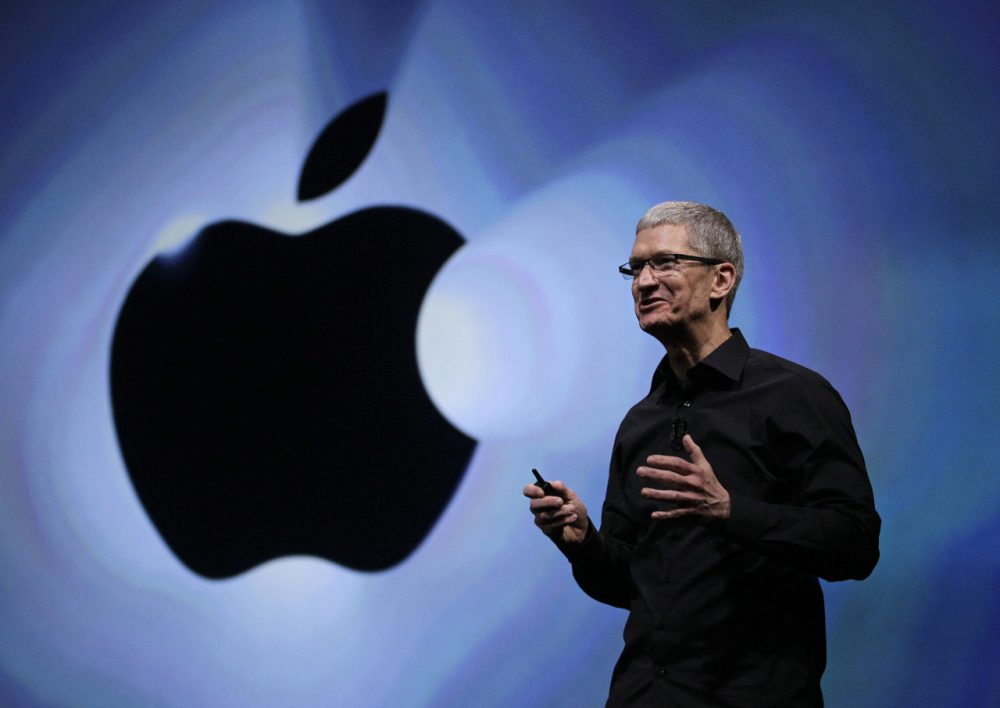 Apple CEO Tim Cook speaks following an introduction of the new iPhone 5 in San Francisco, Wednesday, Sept. 12, 2012. (Eric Risberg/AP)