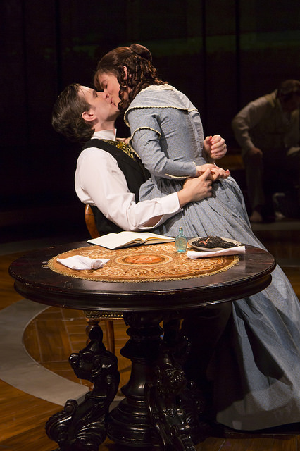 Tom Patterson as William Morton and Liba Vaynberg as his wife, Lizzie. (T. Charles Erickson)