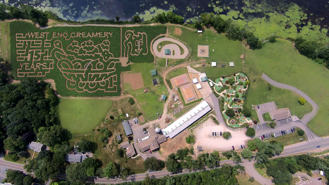 West End Creamery and Family Farm's corn maze in Whitinsville. (Courtesy)