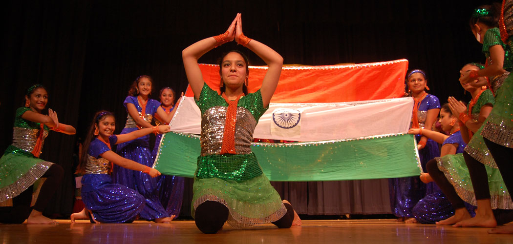 India Wale dances at the United India Association of New England's 2014 Diwali celebration. (Greg Cook)