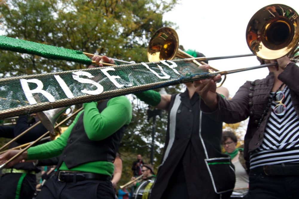 The Honk festival in Somerville in 2013. (Greg Cook/WBUR)