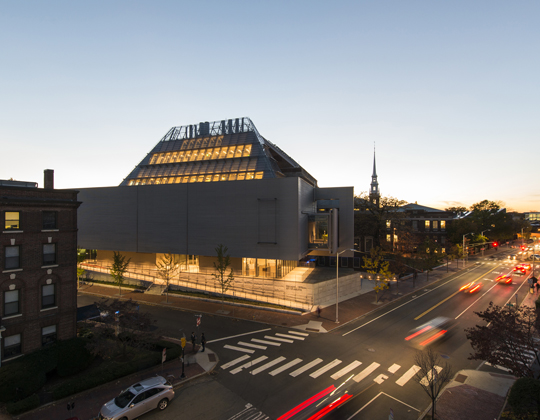 An exterior shot of the new Harvard Art Museums facility. (Courtesy Harvard Art Museums)
