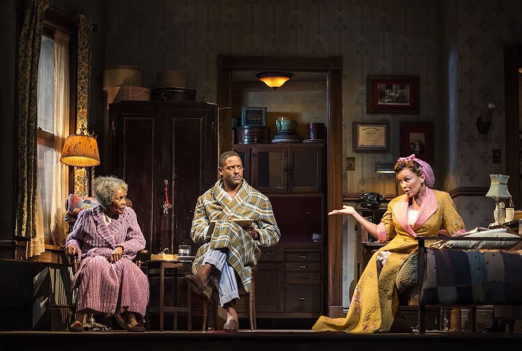 Cicely Tyson, Blair Underwood and Vanessa Williams in "The Trip to Bountiful" at the Cutler Majestic Theatre. (Craig Swartz)