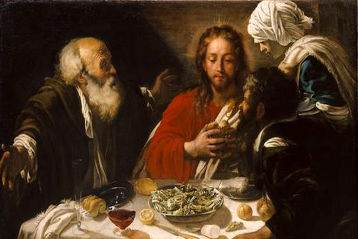 An image of "Christ and the Disciples at Emmaus" by Caravaggio. (WikiCommons)