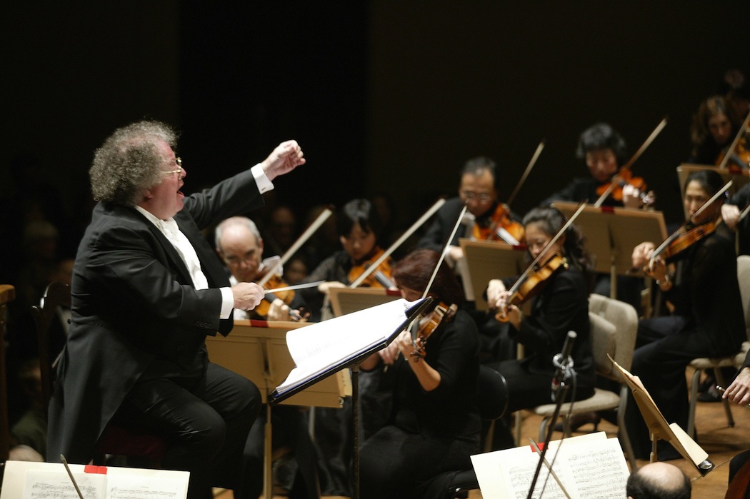 James Levine conducts the BSO in Mahler's Eighth Symphony. (Michael Lutch/AP)