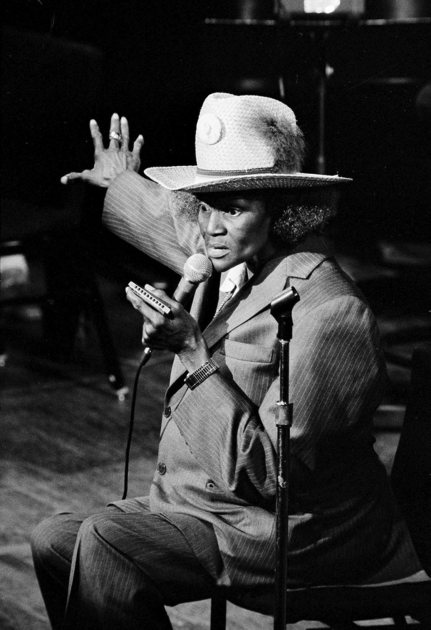 Big Mama Thornton in 1980. (Carlos Rene Perez/AP)