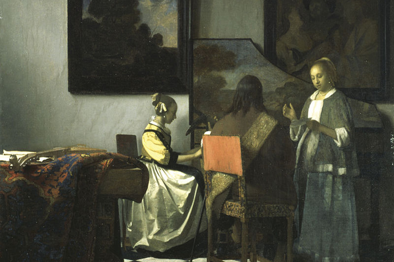 Johannes Vermeer's "The Concert" (which was stolen from Boston's own Isabella Stewart Gardner Museum) can sometimes be seen as a meditation on jealousy. (Wikimedia)