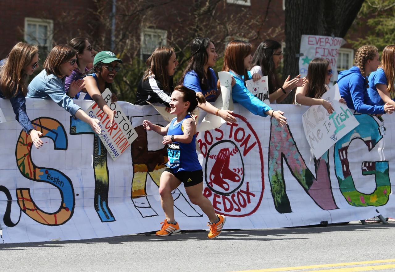 In 2014 Windsor became the first dwarf to complete the Boston Marathon. (AP)
