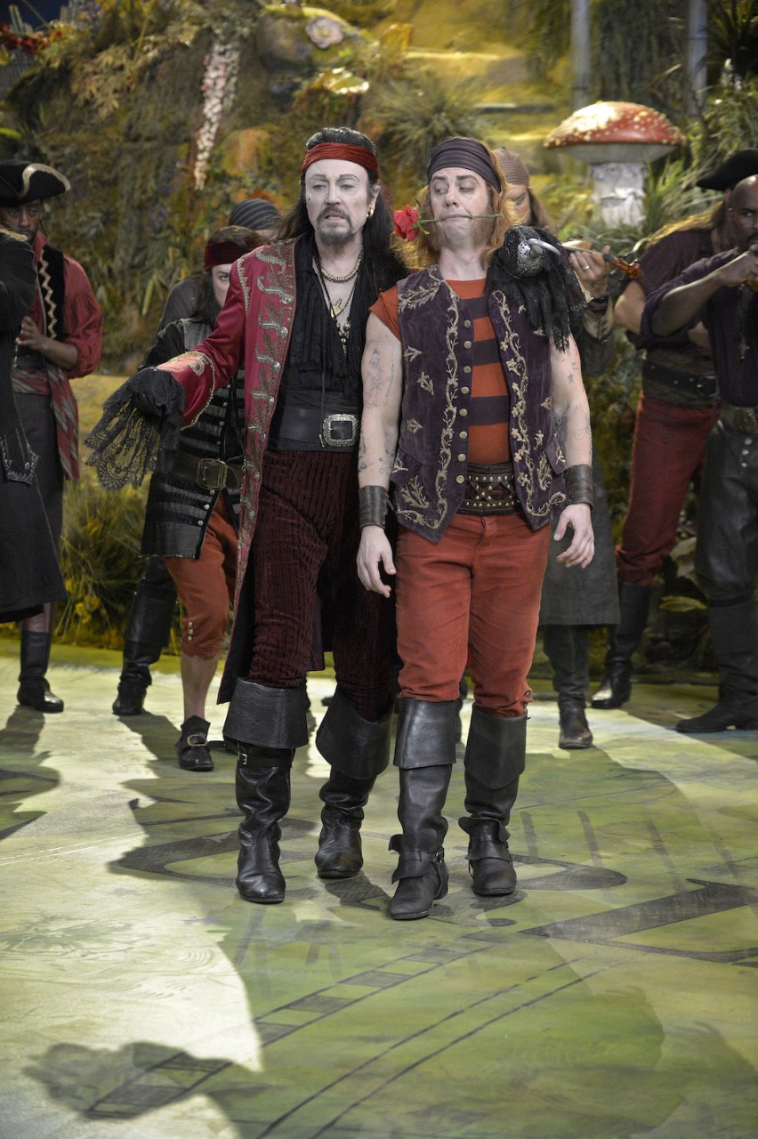 Christopher Walken as Hook and Christian Borle as Smee. (Virginia Sherwood)