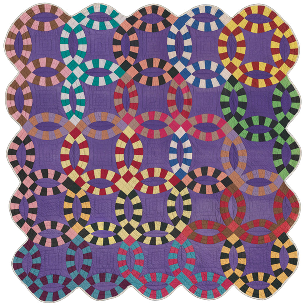 "Double Wedding Ring Quilt" by an African American artist in Missouri about 1940 from the MFA's "Quilts and Color." (Courtesy, Museum of Fine Arts, Boston)