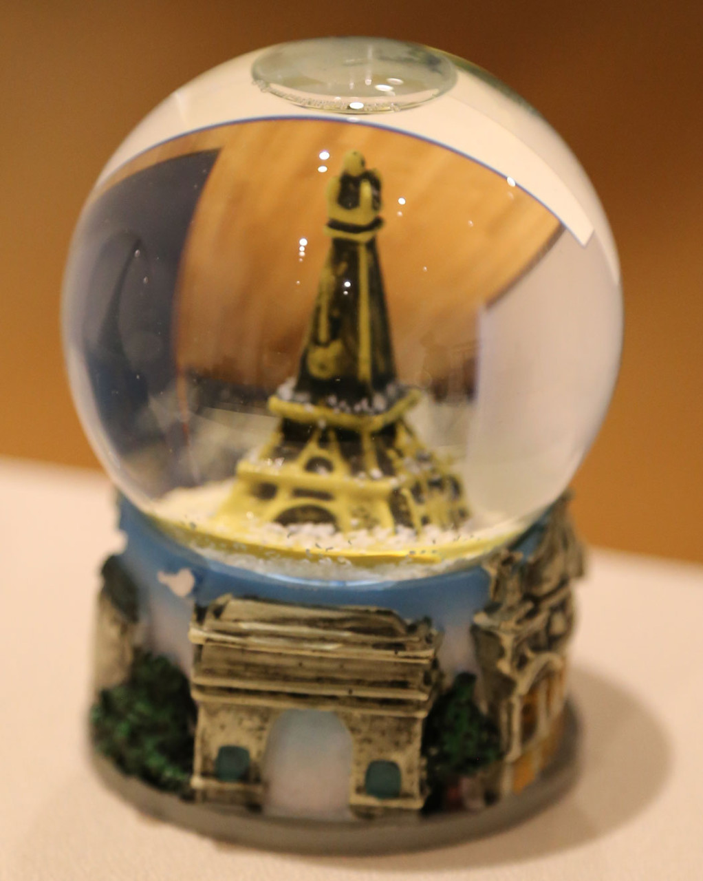 Snow globes celebrating the (then) brand new Eiffel Tower were one of the sensations of the Paris Exposition in 1889. This version is of a much later vintage. (Courtesy)