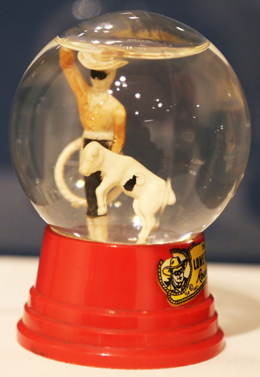 A Lone Ranger snow globe was perhaps inspired by the 1950s television show, Courtney says. (Courtesy)