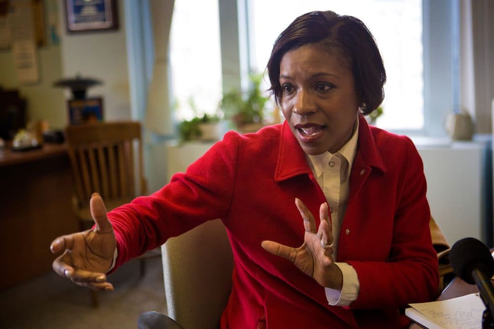 Regina Robinson is the newest member of the Boston School Committee. (Jesse Costa/WBUR)