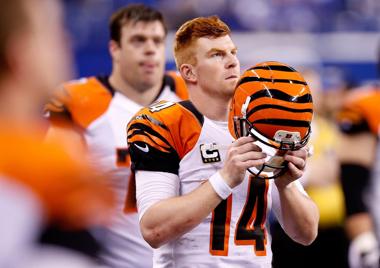 Andy Dalton threw for 19 touchdowns and 17 interceptions this season, yet he was still invited to the Pro Bowl. (Joe Robbins/Getty Images)