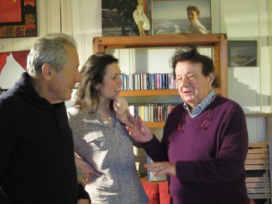 Horovitz and the French cast of "Opus Coeur" ("Park Your Car In Harvard Yard"). (Gillian Horovitz)