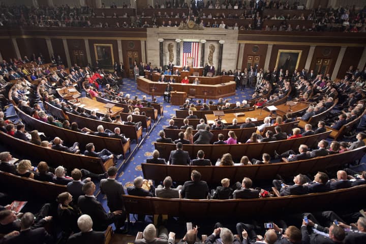 Votes are taken for House Speaker during the opening session of the 114th Congress, on Capitol Hill in Washington, Tuesday, Jan. 6, 2015. (AP)