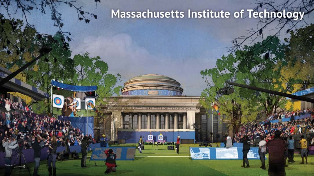 Boston 2024 proposed a temporary archery venue at MIT. (Boston 2024)