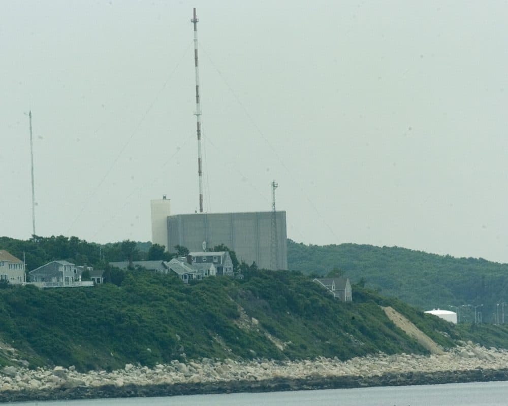The Pilgrim Station nuclear power plant in Plymouth, Mass. is seen in 2004. (Robert E. Klein/AP)