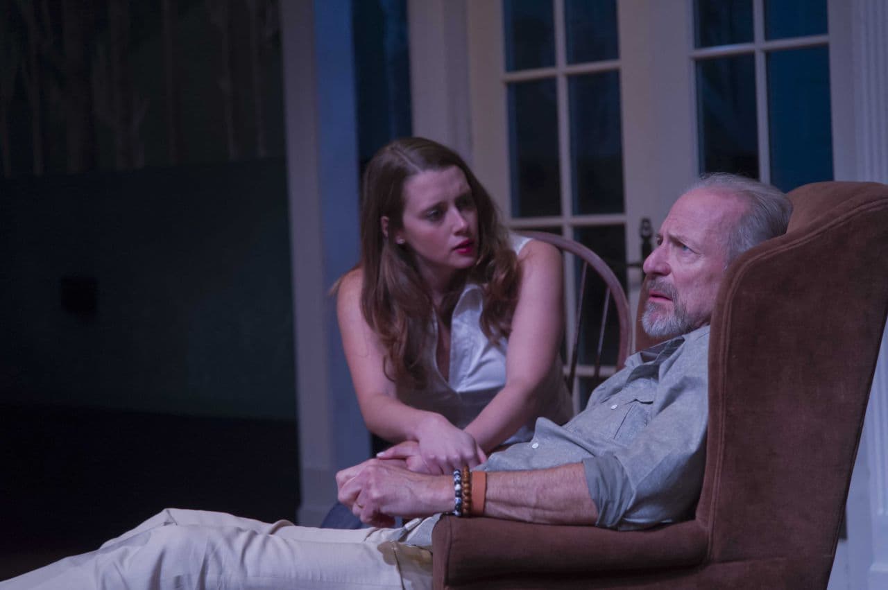 Madeleine Lambert and Will Lyman in Michael Hammond's "Uncle Jack." (Kalman Zabarsky/Boston Playwrights' Theatre)