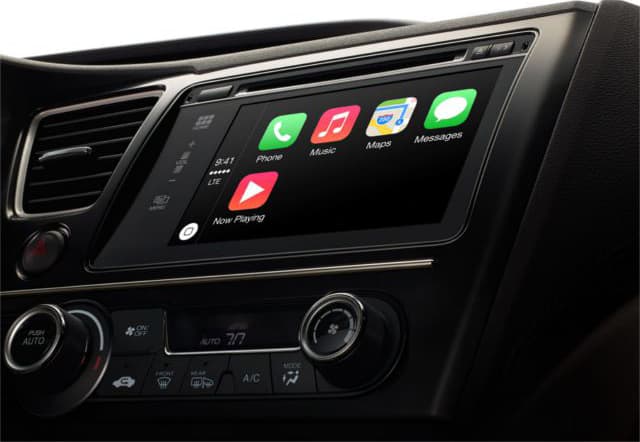 Apple markets CarPlay as a safer way to use your iPhone in the car. (Screenshot from Apple.com)