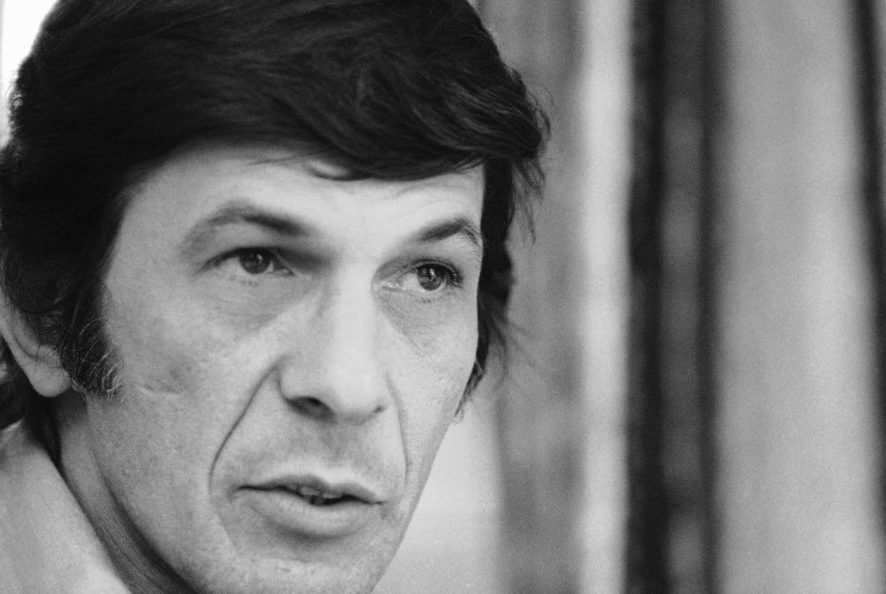 Actor Leonard Nimoy speaks during an interview in New York in June of 1973. Nimoy died Friday at his Los Angeles home. (Jerry Mosey/AP)