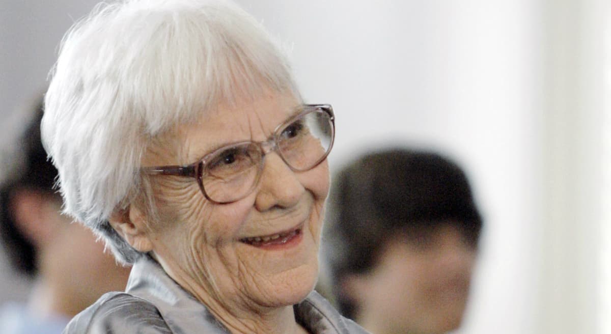 In this Aug. 20, 2007 file photo, "To Kill A Mockingbird" author Harper Lee smiles during a ceremony honoring the four new members of the Alabama Academy of Honor, at the state Capitol in Montgomery, Ala. (Rob Carr/AP)
