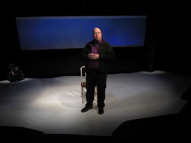 Jonathan (Dale J. Young) in "Greenland." (Danielle Fauteaux Jacques).