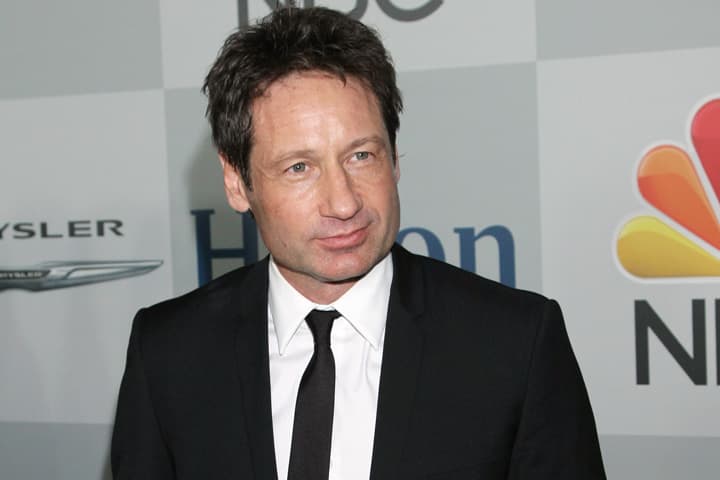 David Duchovny arrives at the NBCUniversal Golden Globes afterparty at the Beverly Hilton Hotel on Sunday, Jan. 11, 2015, in Beverly Hills, Calif. (AP)