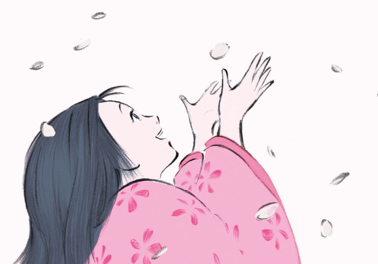 A scene from "The Tale of the Princess Kaguya." (Courtesy)