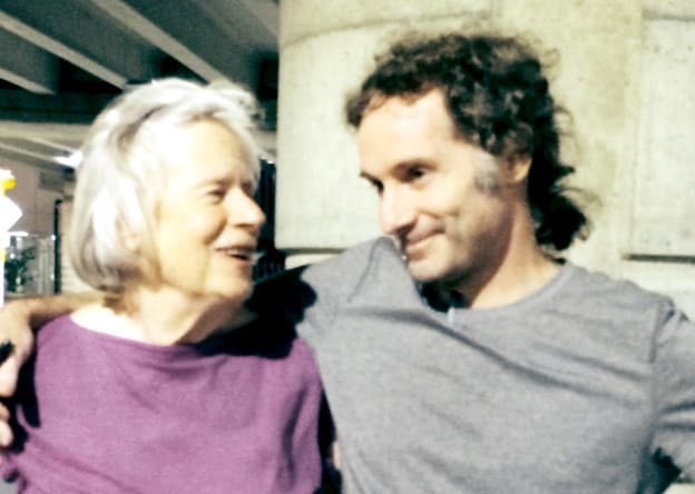 This image provided by the Curtis family shows Nancy Curtis, left, and her son, Peter Theo Curtis, right, in Boston, Tuesday, Aug. 26, 2014. (Curtis family)