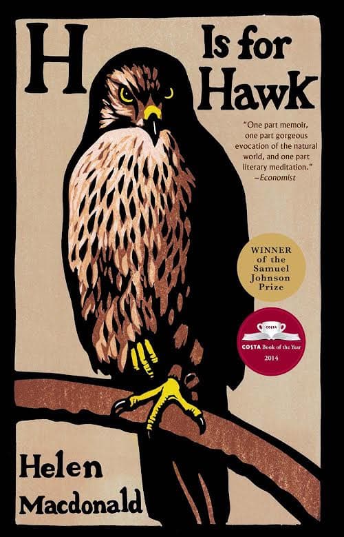 Cover art for the book 'H Is For Hawk.' 