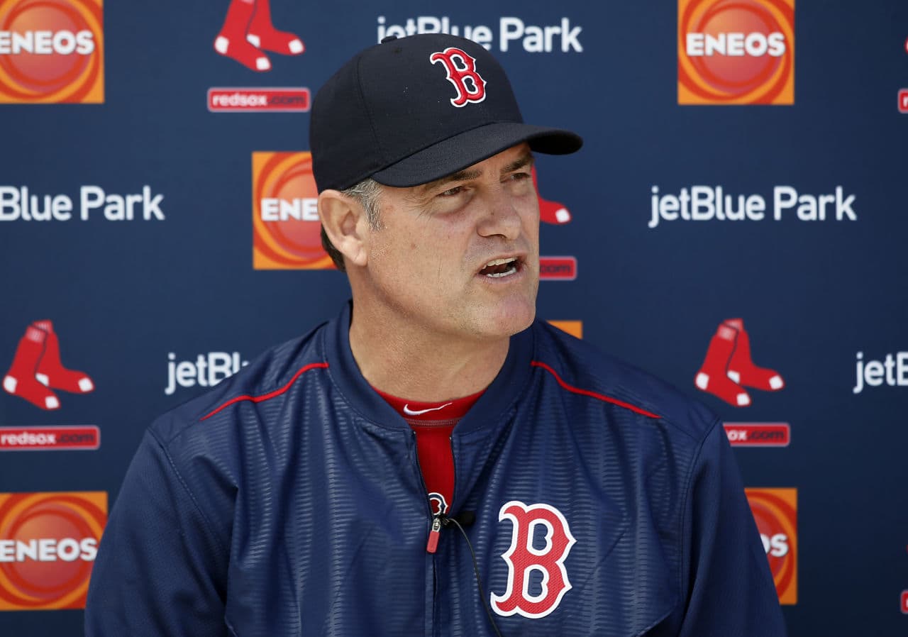 Boston Red Sox manager John Farrell at the team's spring training facility in Fort Myers, Fla. (Tony Gutierrez/AP)