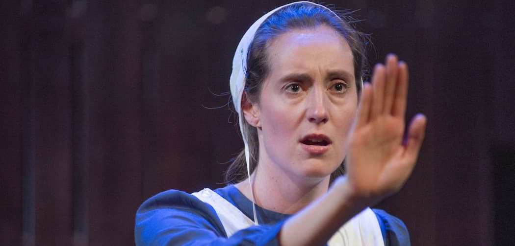 Danielle Kellerman in "The Amish Project" at New Repertory Theatre. (Andrew Brilliant/Brilliant Pictures)