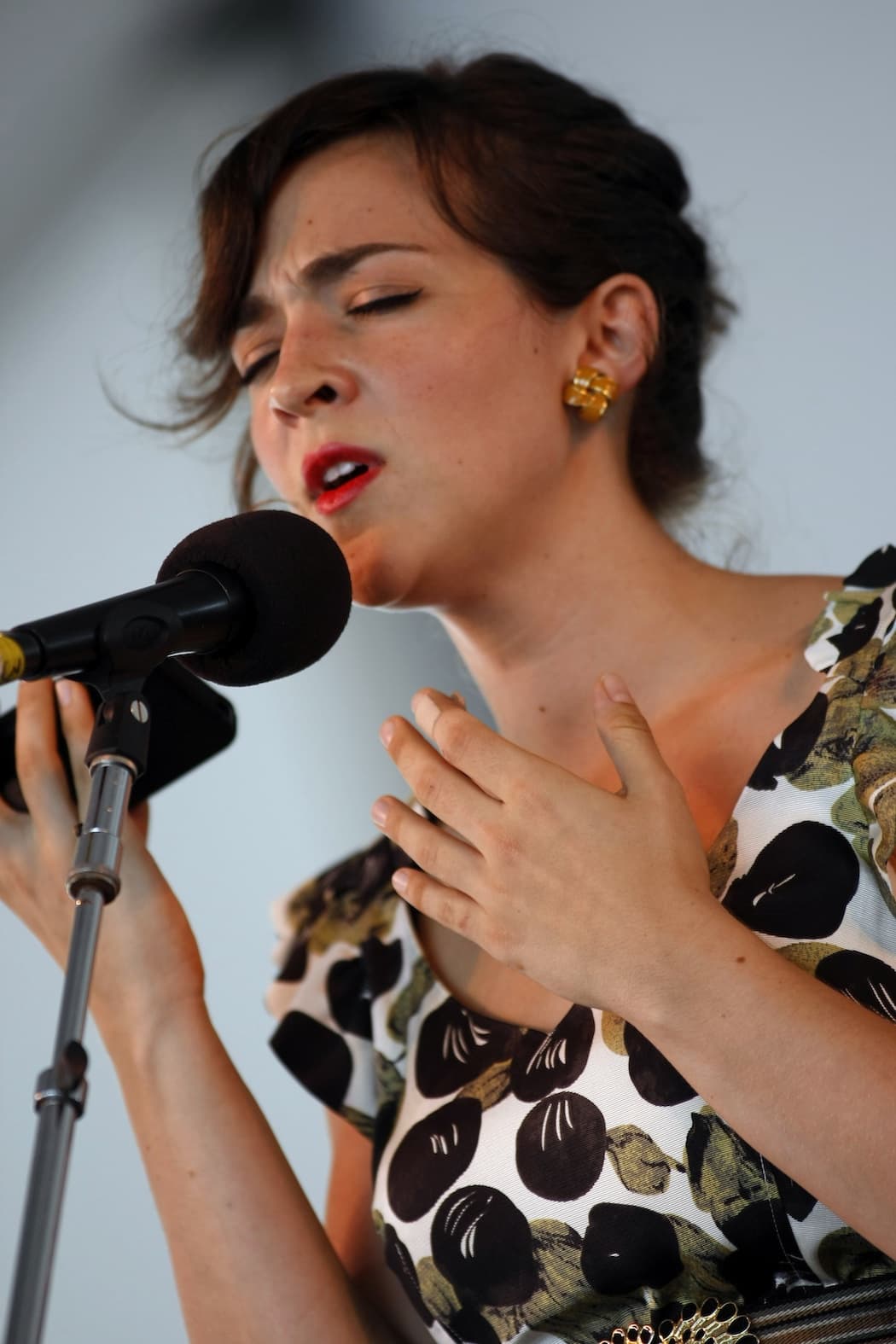 Becca Stevens performs at the Newport Jazz Festival in 2012. (Joe Giblin/AP)