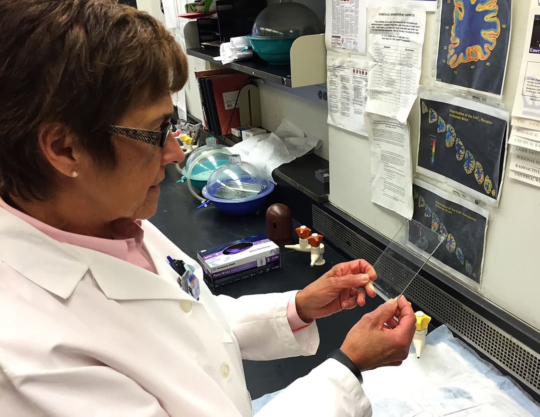 Victoria Arango, Columbia University neurobiologist and neuroanatomist (Lynn Jolicoeur/WBUR)