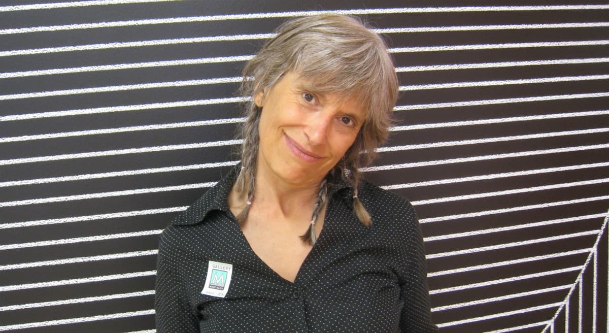 Marcia Deihl, in an undated photo, while on a visit to Mass MOCA. The beloved Cognoscenti contributor was struck and killed while riding her bicycle in Cambridge, Mass., on Wednesday, March 11, 2015.