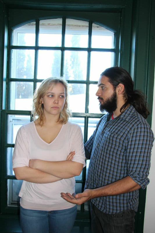 Claire Barnes and Christian Telles rehearsing for "Suppressed Desires" (Courtesy)