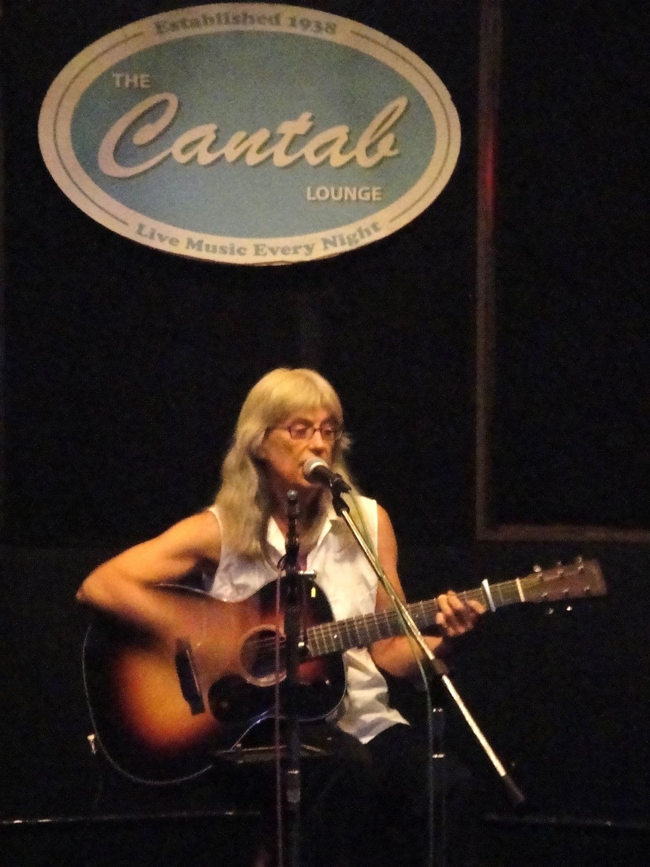 Marcia Deihl, in an undated photo, performing at the Cantab Lounge in Cambridge, Mass. (Marcia Deihl/Courtesy)