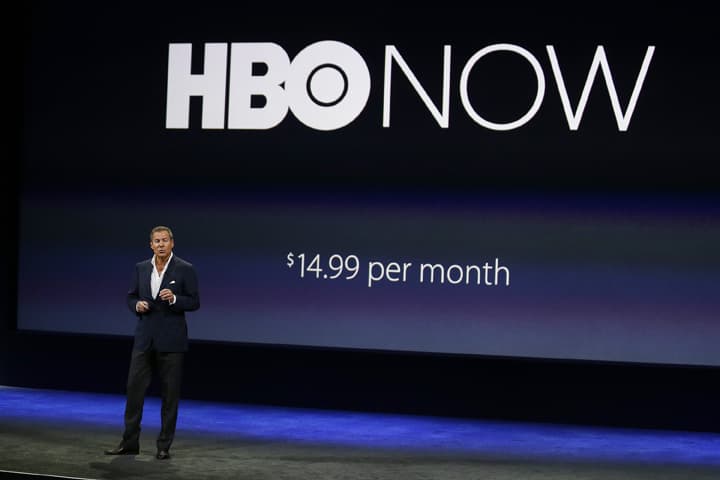 In this March 9, 2015 file photo, Richard Plepler, CEO of HBO, talks about HBO Now for Apple TV during an Apple event in San Francisco. For the first time, Americans will be able to subscribe to HBO without a cable or satellite TV subscription. (AP)