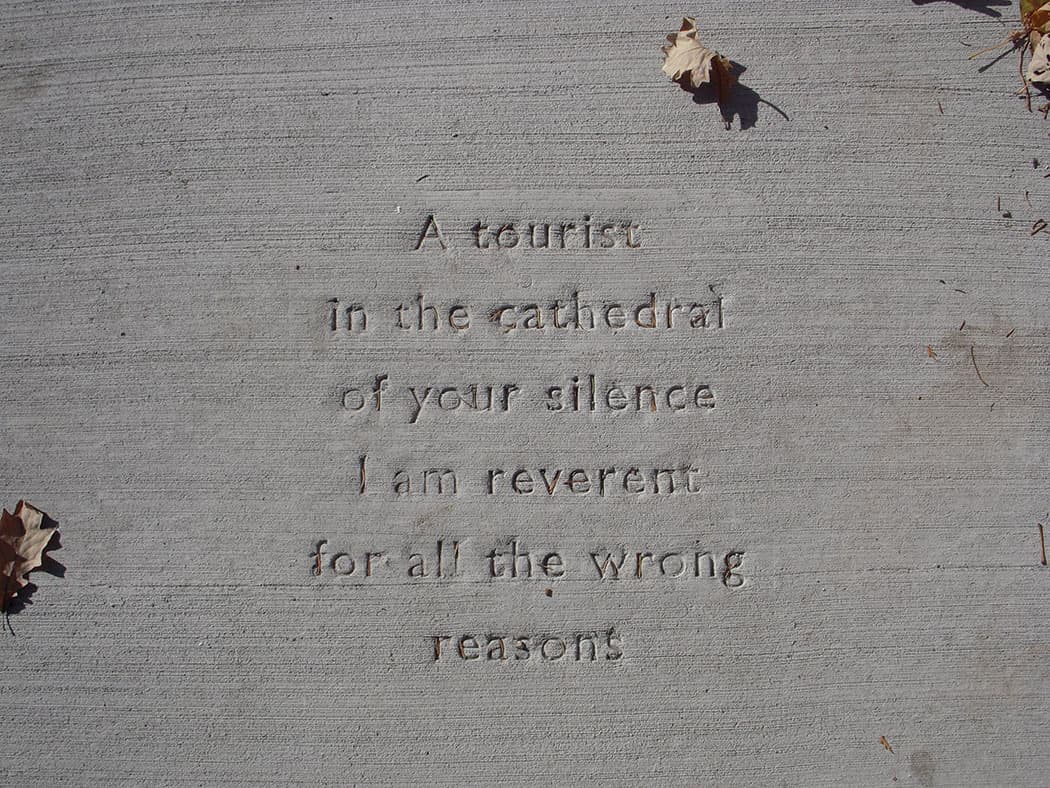 'Sidewalk Poetry' in St. Paul, Minnesota (Public Art Saint Paul)